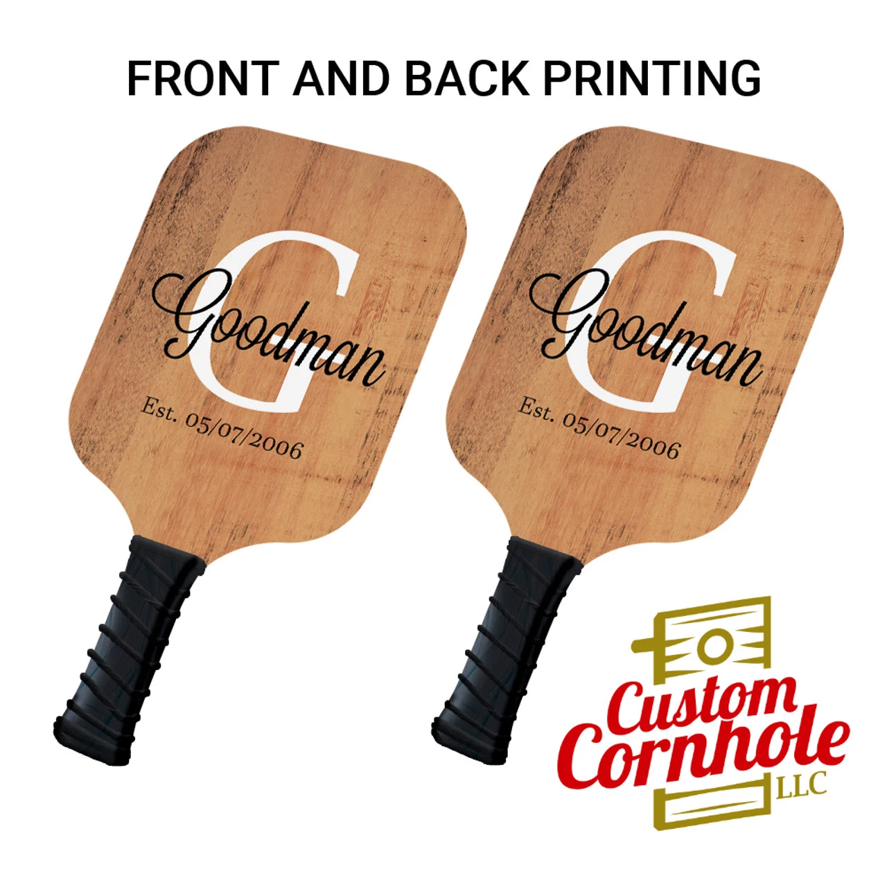 Custom Family Established Pickleball Paddle Set 1 Custom Family Established Pickleball Paddle Set