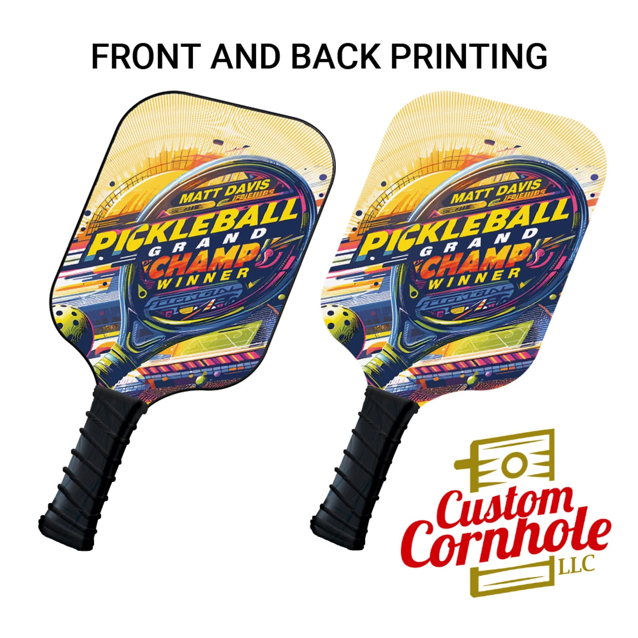 Custom Pickleball Champ Paddle Set 1 Custom Pickleball Champ Paddle Set