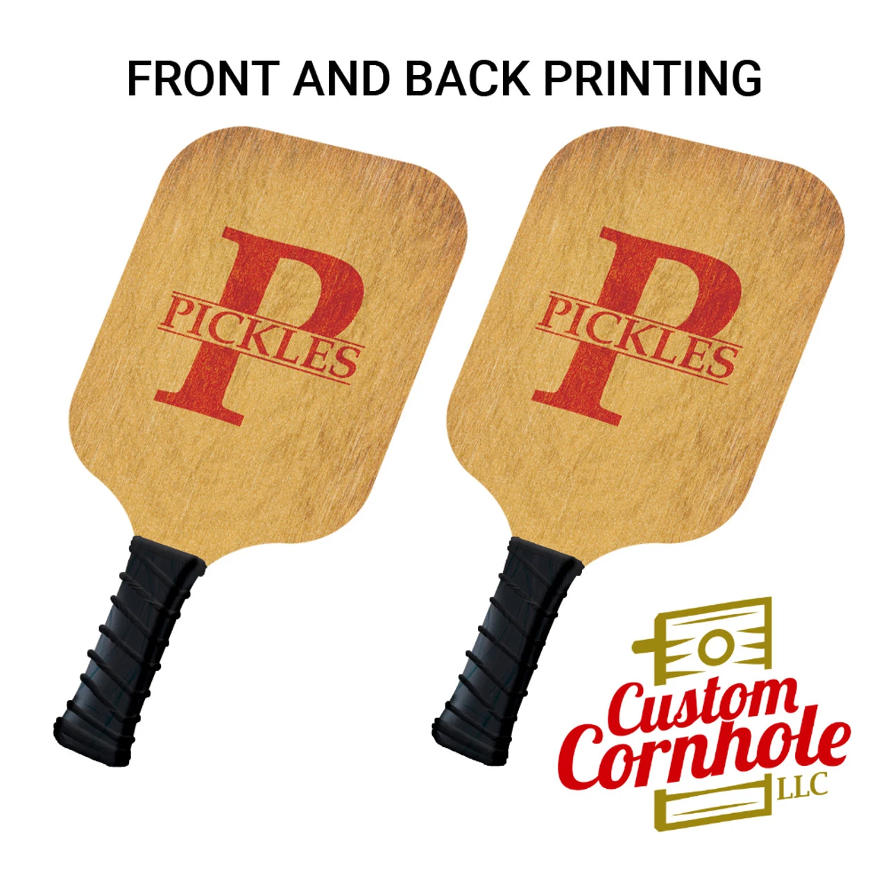 Custom Red Monogram Pickleball Paddle Set 1 Custom Red Monogram Pickleball Paddle Set