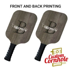 Custom Southern Gothic Monogram Pickleball Paddle Set