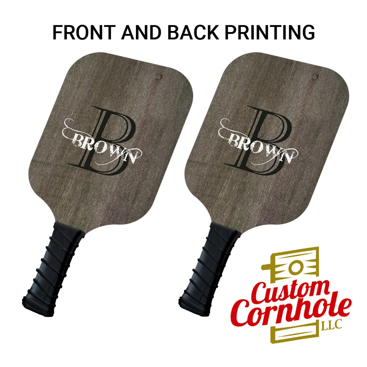 Custom Southern Gothic Monogram Pickleball Paddle Set 1 Custom Southern Gothic Monogram Pickleball Paddle Set