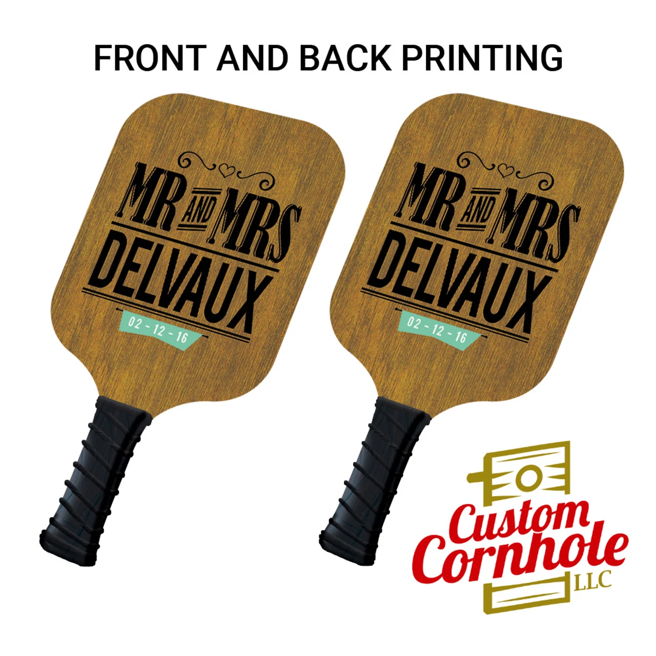 Custom Mr And Mrs Pickleball Paddle Set 1 Custom Mr And Mrs Pickleball Paddle Set