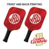 Custom Three Letter Monogram Red Pickleball Paddle Set