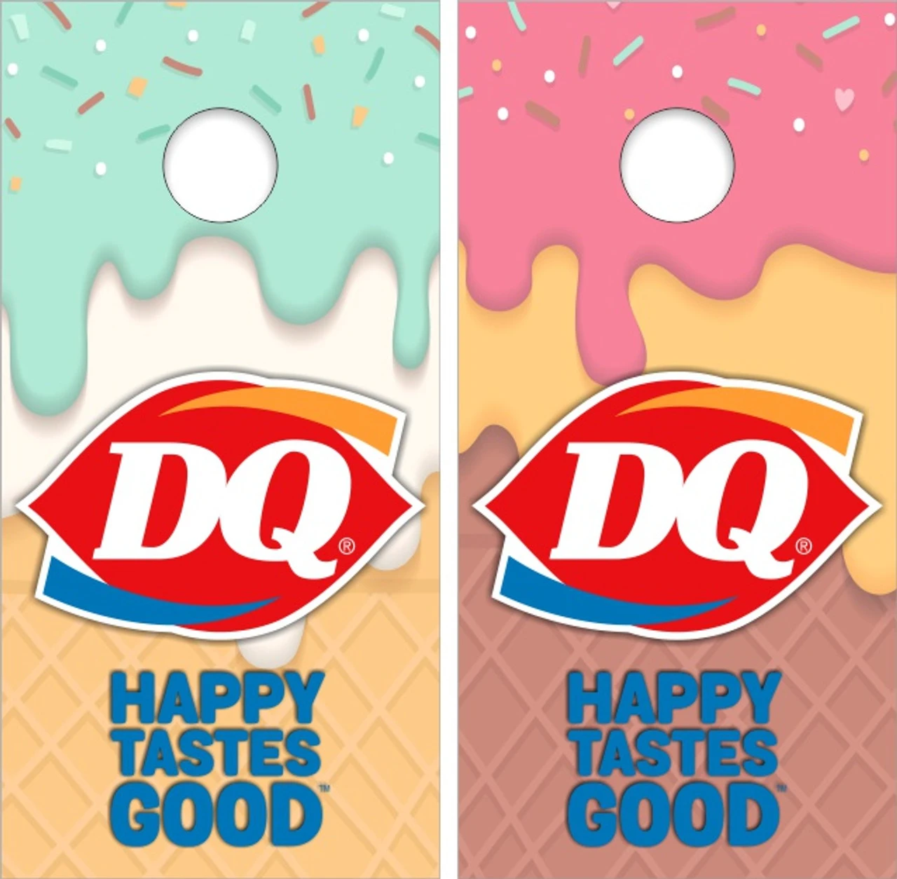 Dairy Queen Cornhole Wraps - Set Of 2 1 Dairy Queen Cornhole Wraps - Set Of 2