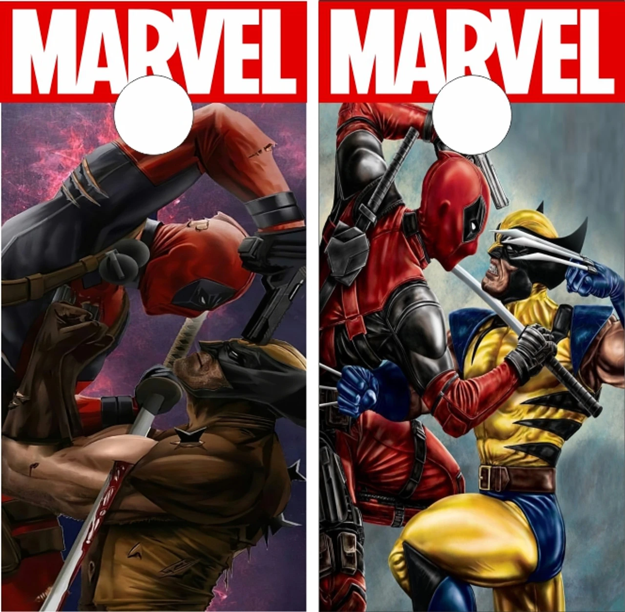 Wolverine And Deadpool Version 2 Cornhole Set With Bags 2 Wolverine And Deadpool Version 2 Cornhole Set With Bags - Image 2