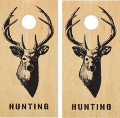Deer Silhouette Cornhole Set With Bags 3 Deer Silhouette Cornhole Set With Bags -Custom Cornhole DeerOutlineL 01 86619.1422232646