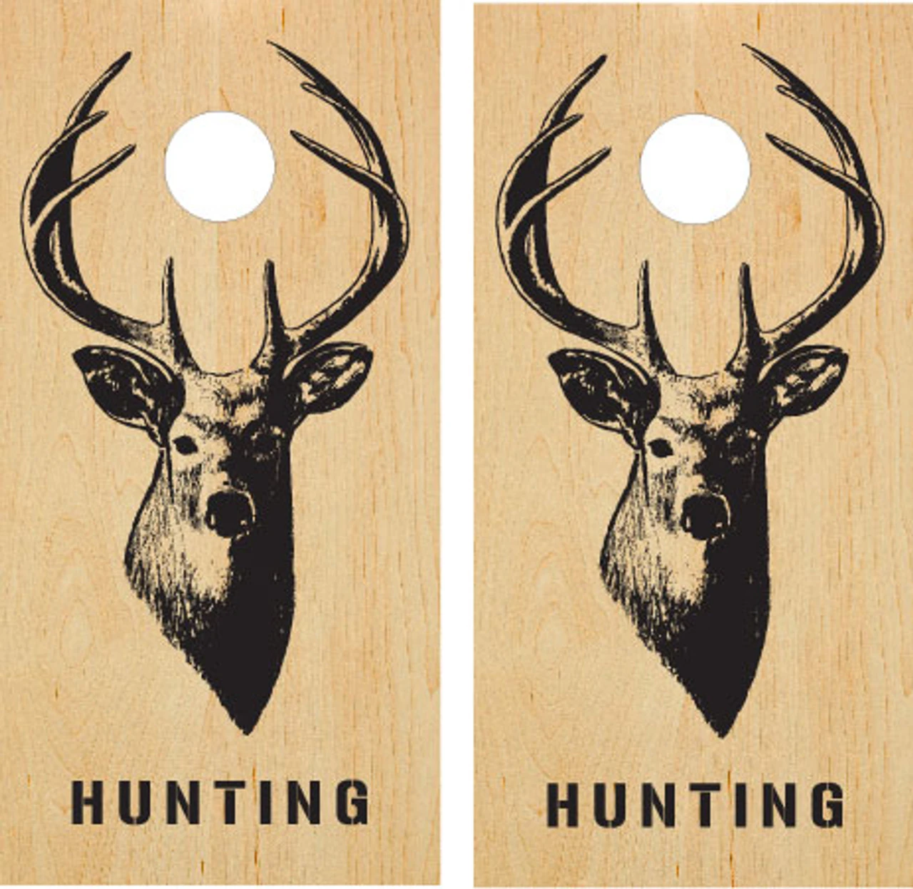 Deer Silhouette Cornhole Set With Bags 2 Deer Silhouette Cornhole Set With Bags - Image 2