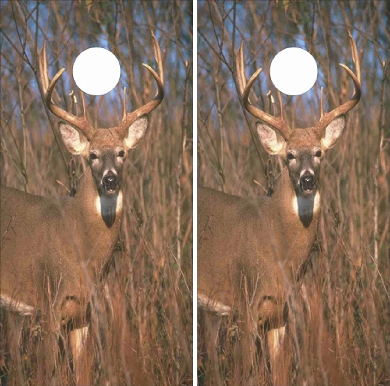 Deer In The Wild Cornhole Wraps - Set Of 2 1 Deer In The Wild Cornhole Wraps - Set Of 2