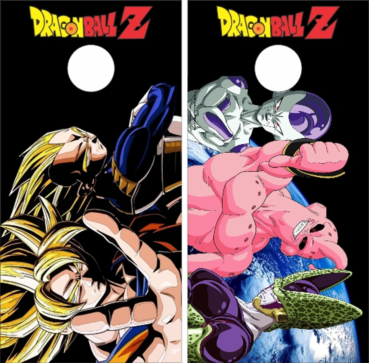Dragon Ball Z Cornhole Wraps - Set Of 2 1 Dragon Ball Z Cornhole Wraps - Set Of 2