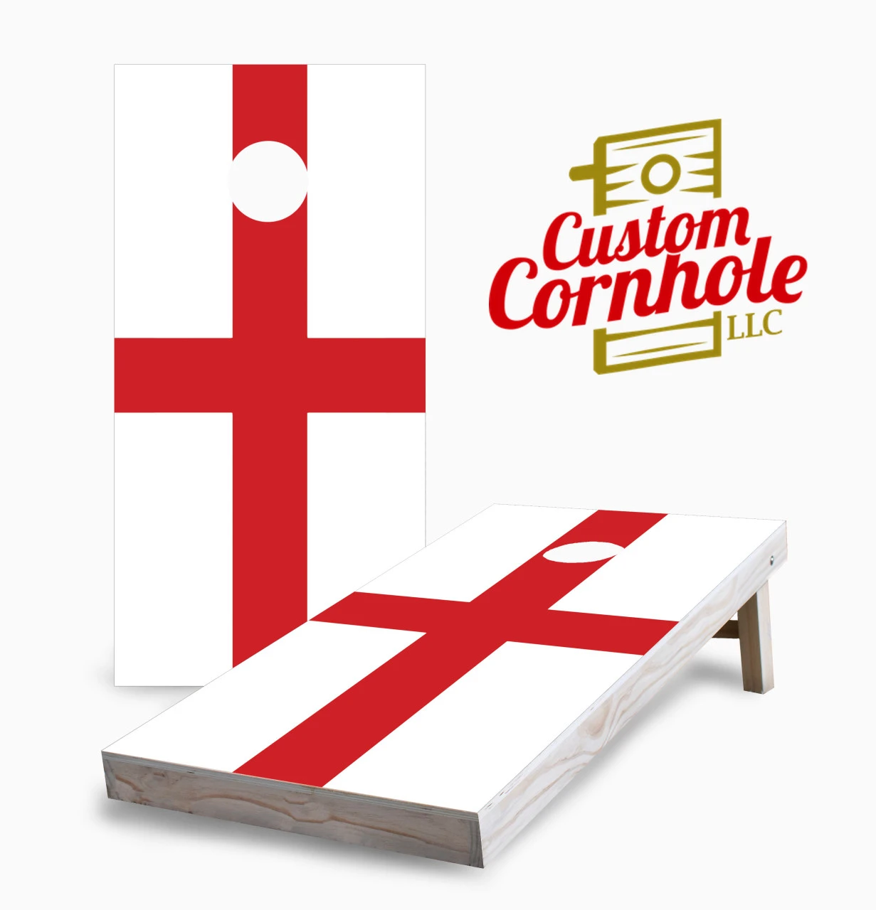 English Flag Cornhole Set With Bags 1 English Flag Cornhole Set With Bags