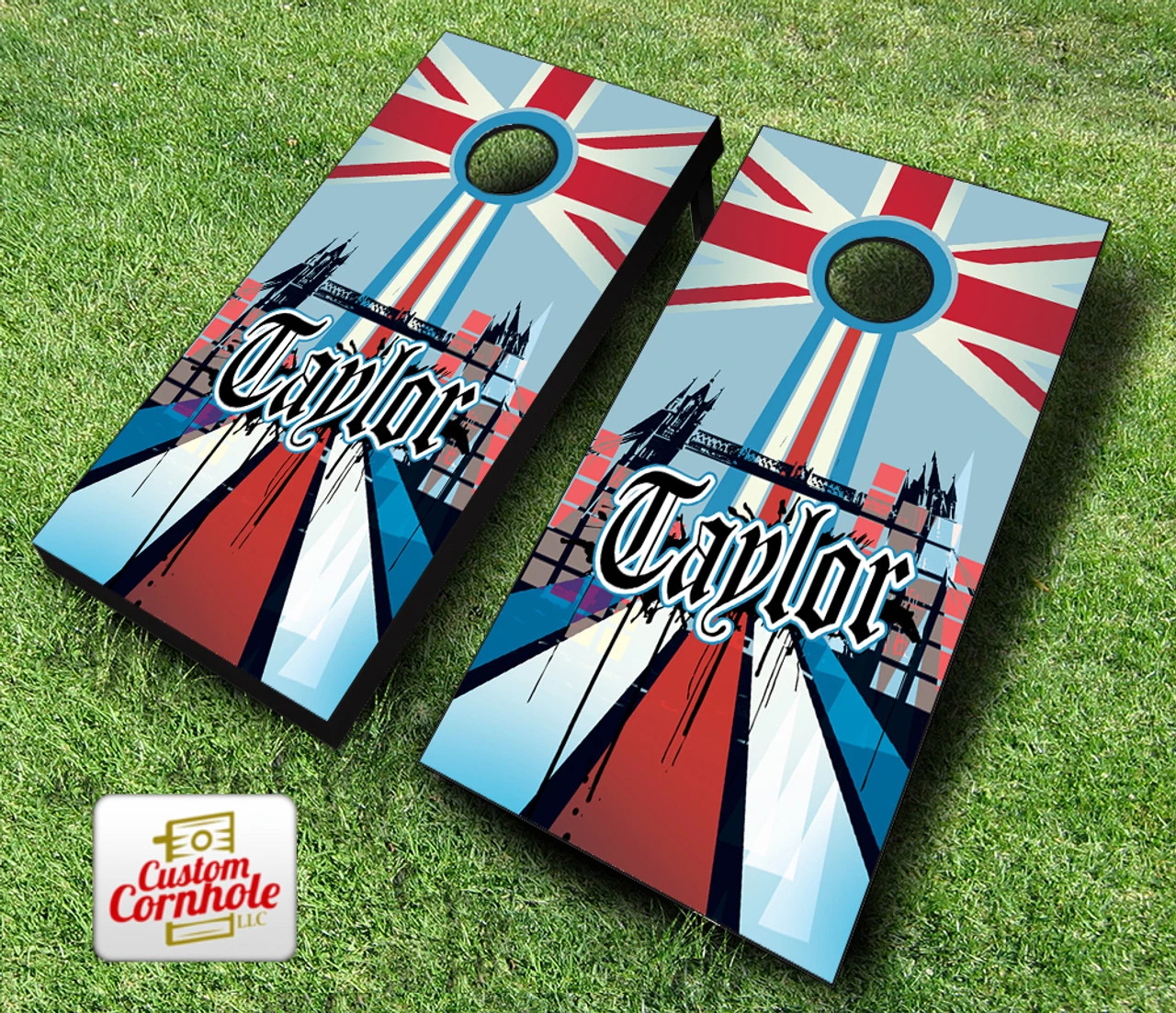 English Surname Cornhole Set With Bags 3 English Surname Cornhole Set With Bags - Image 3