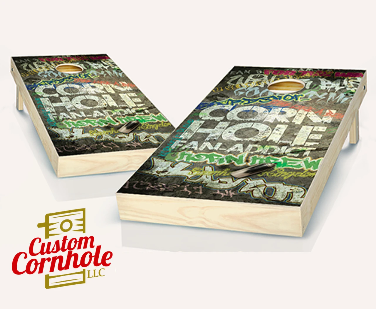 Fan-Addict Cornhole Set With Bags 1 Fan-Addict Cornhole Set With Bags