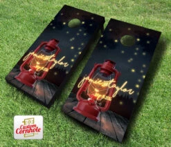 Firefly Forest Wedding Cornhole Set With Bags -Custom Cornhole Firefly Forest Wedding Cornhole Set 27136.1485982496