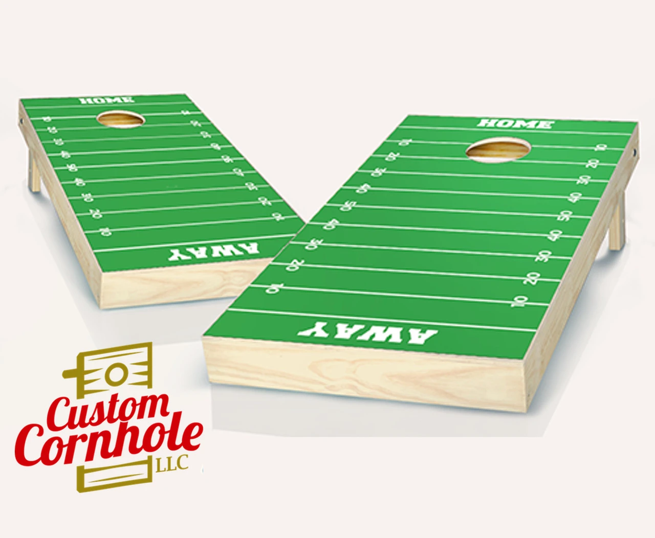 Football Field Cornhole Set With Bags 1 Football Field Cornhole Set With Bags