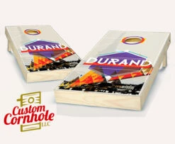 French Surname Cornhole Set With Bags