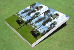 Golf Palm Trees Cornhole Set With Bags