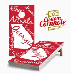 Georgia State Pride Cornhole Set With Bags