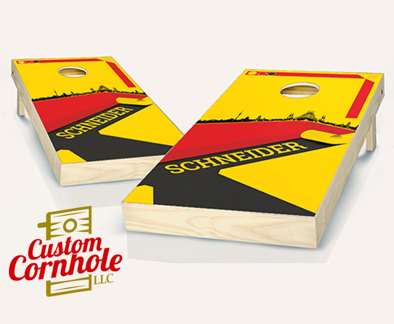 German Surname Cornhole Set With Bags 1 German Surname Cornhole Set With Bags