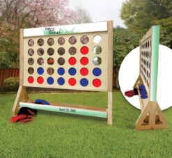 Wedding Leaf Name Personalized Giant Connect Four Game