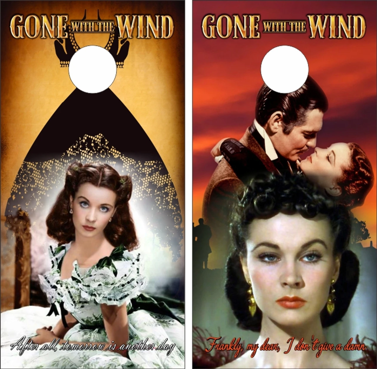 Gone With The Wind Cornhole Wraps - Set Of 2 1 Gone With The Wind Cornhole Wraps - Set Of 2