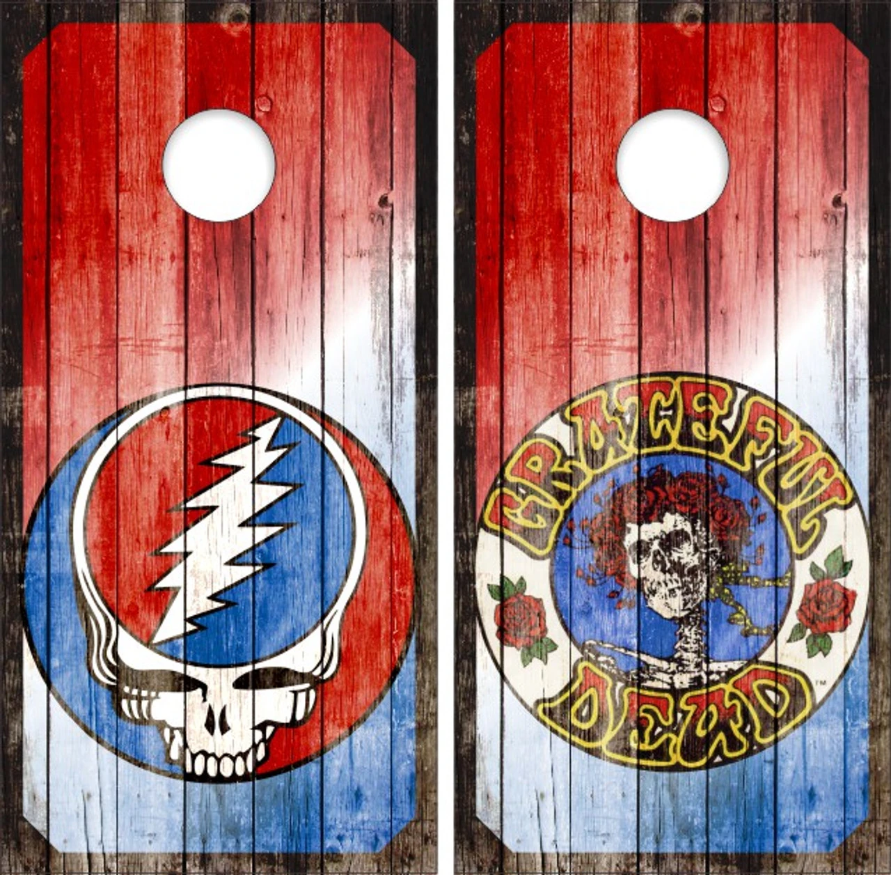 Grateful Dead Version 7 Cornhole Set With Bags 2 Grateful Dead Version 7 Cornhole Set With Bags - Image 2