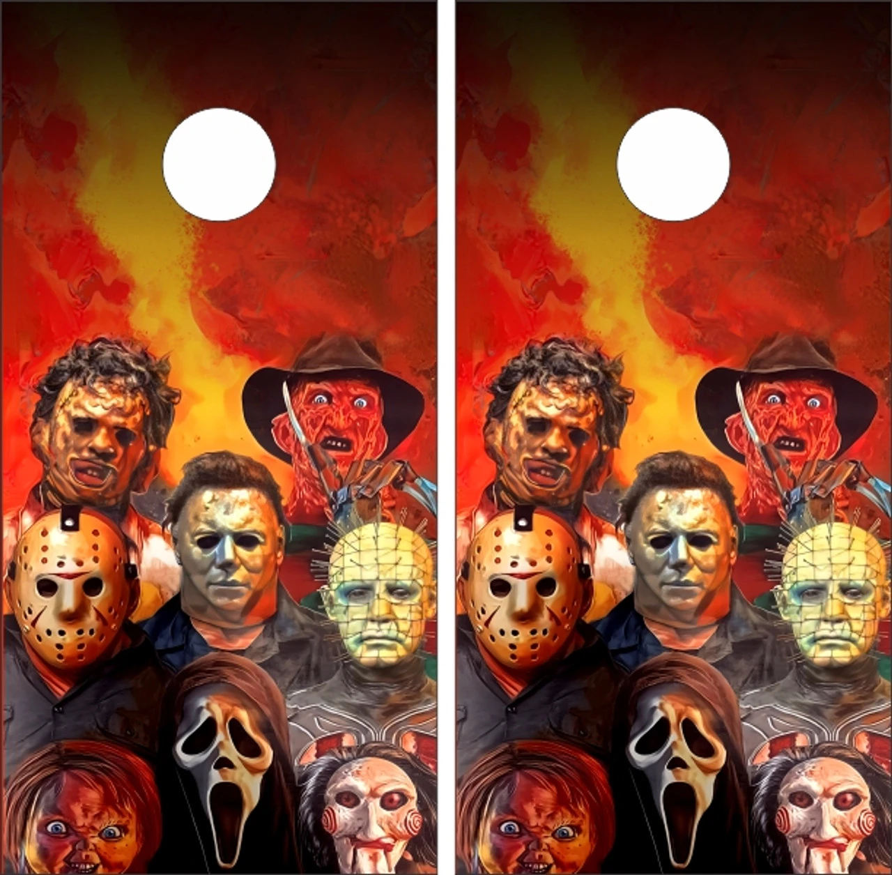 Horror Characters Cornhole Set With Bags 2 Horror Characters Cornhole Set With Bags - Image 2