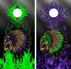 Indian Motorcycles Version 2 Cornhole Wraps - Set Of 2