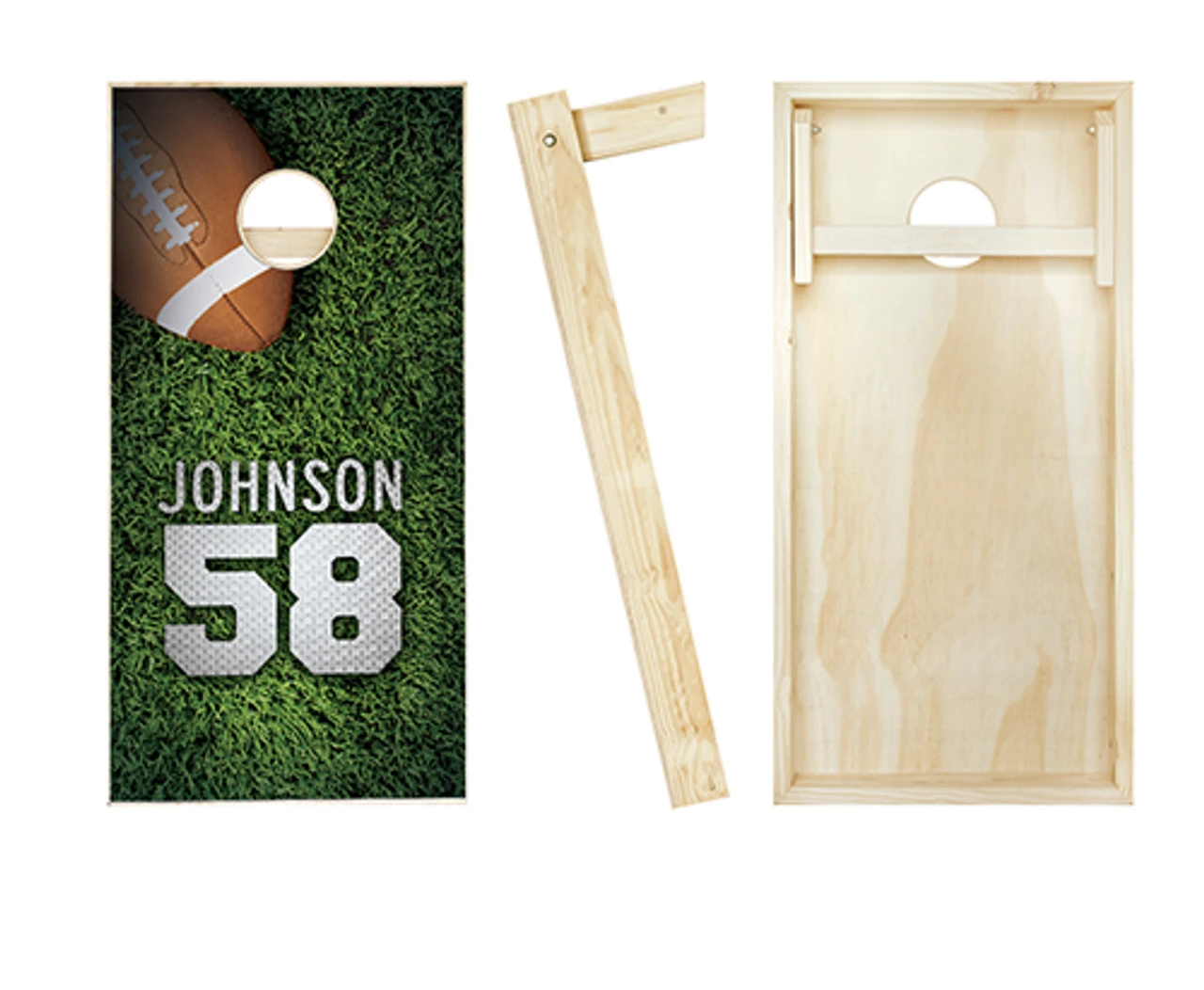 Jersey Field Football Cornhole Set With Bags 2 Jersey Field Football Cornhole Set With Bags - Image 2