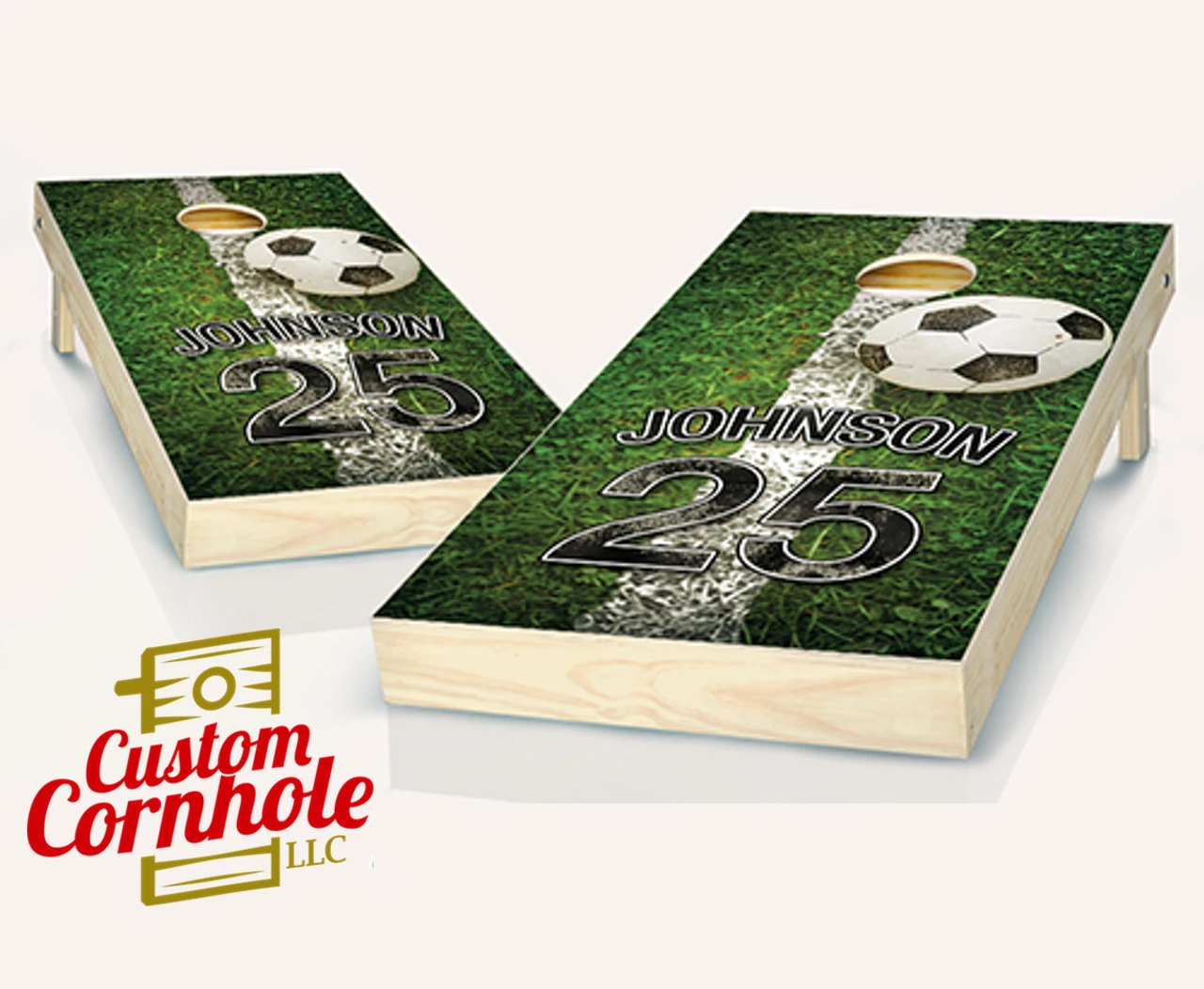 Jersey Field Soccer Cornhole Set With Bags 1 Jersey Field Soccer Cornhole Set With Bags