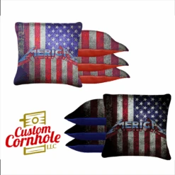 Merica Tournament Cornhole Bags - Set Of 8