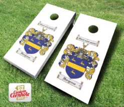 Family Crest Cornhole Set With Bags 7 Family Crest Cornhole Set With Bags -Custom Cornhole P Family Crest 86400.1444781072