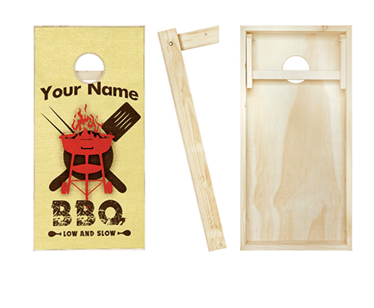 Personalized BBQ Cornhole Set With Bags 2 Personalized BBQ Cornhole Set With Bags - Image 2