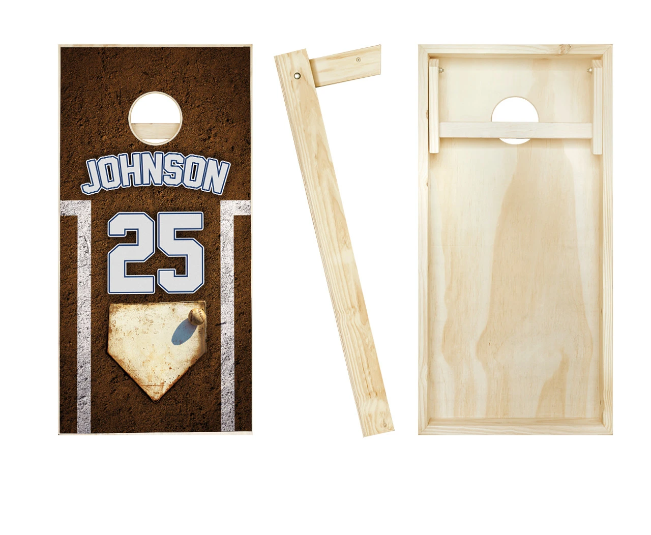 Personalized Baseball Cornhole Set With Bags 2 Personalized Baseball Cornhole Set With Bags - Image 2