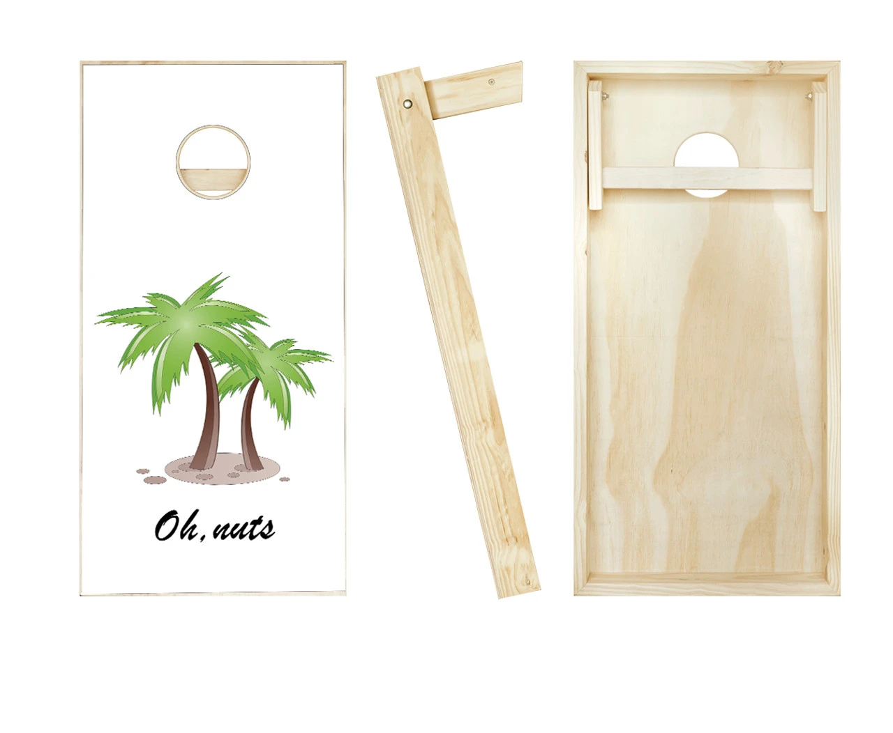 Personalized Palm Tree Cornhole Set With Bags 2 Personalized Palm Tree Cornhole Set With Bags - Image 2
