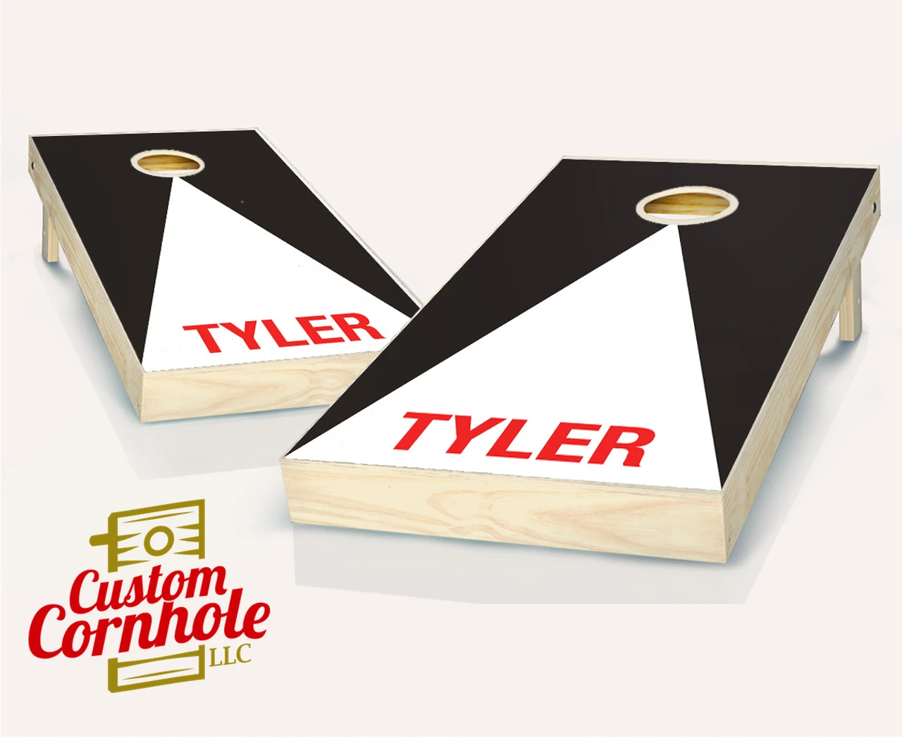 Personalized Pyramid Cornhole Set With Bags 1 Personalized Pyramid Cornhole Set With Bags