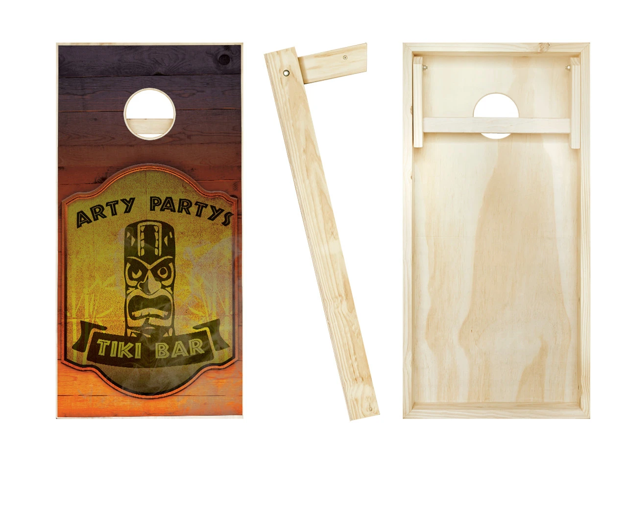 Personalized Tiki Cornhole Set With Bags 2 Personalized Tiki Cornhole Set With Bags - Image 2