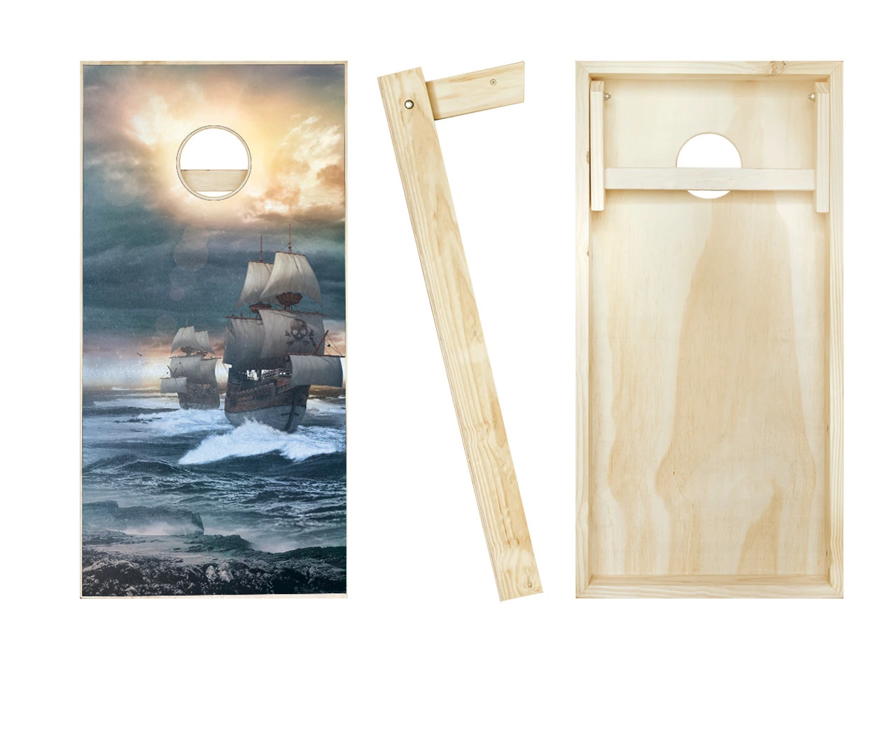 Pirate Ship Cornhole Set With Bags 2 Pirate Ship Cornhole Set With Bags - Image 2