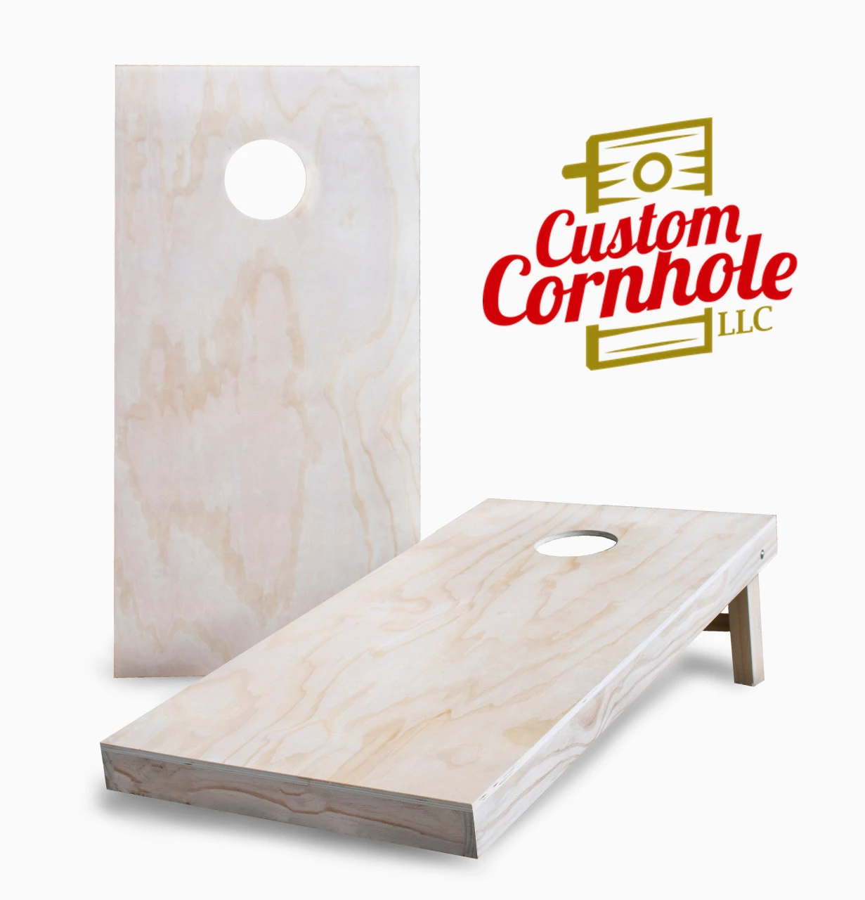 Plain (Unfinished) Cornhole Set With Bags 1 Plain (Unfinished) Cornhole Set With Bags