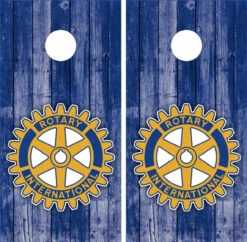 Rotary International Cornhole Wraps - Set Of 2