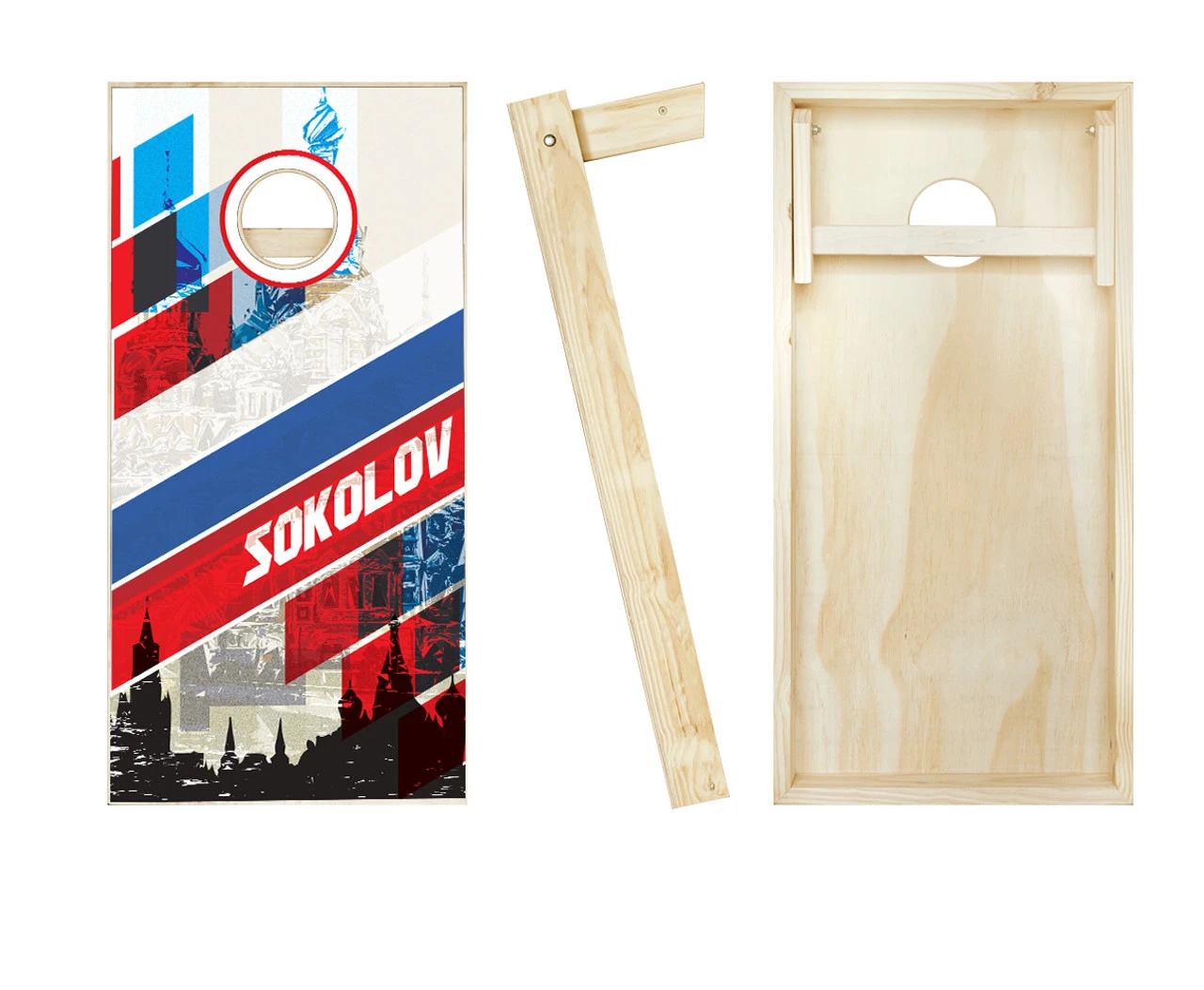 Russian Surname Cornhole Set With Bags 2 Russian Surname Cornhole Set With Bags - Image 2