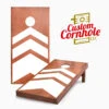 Stained Triple Chevron Cornhole Set With Bags
