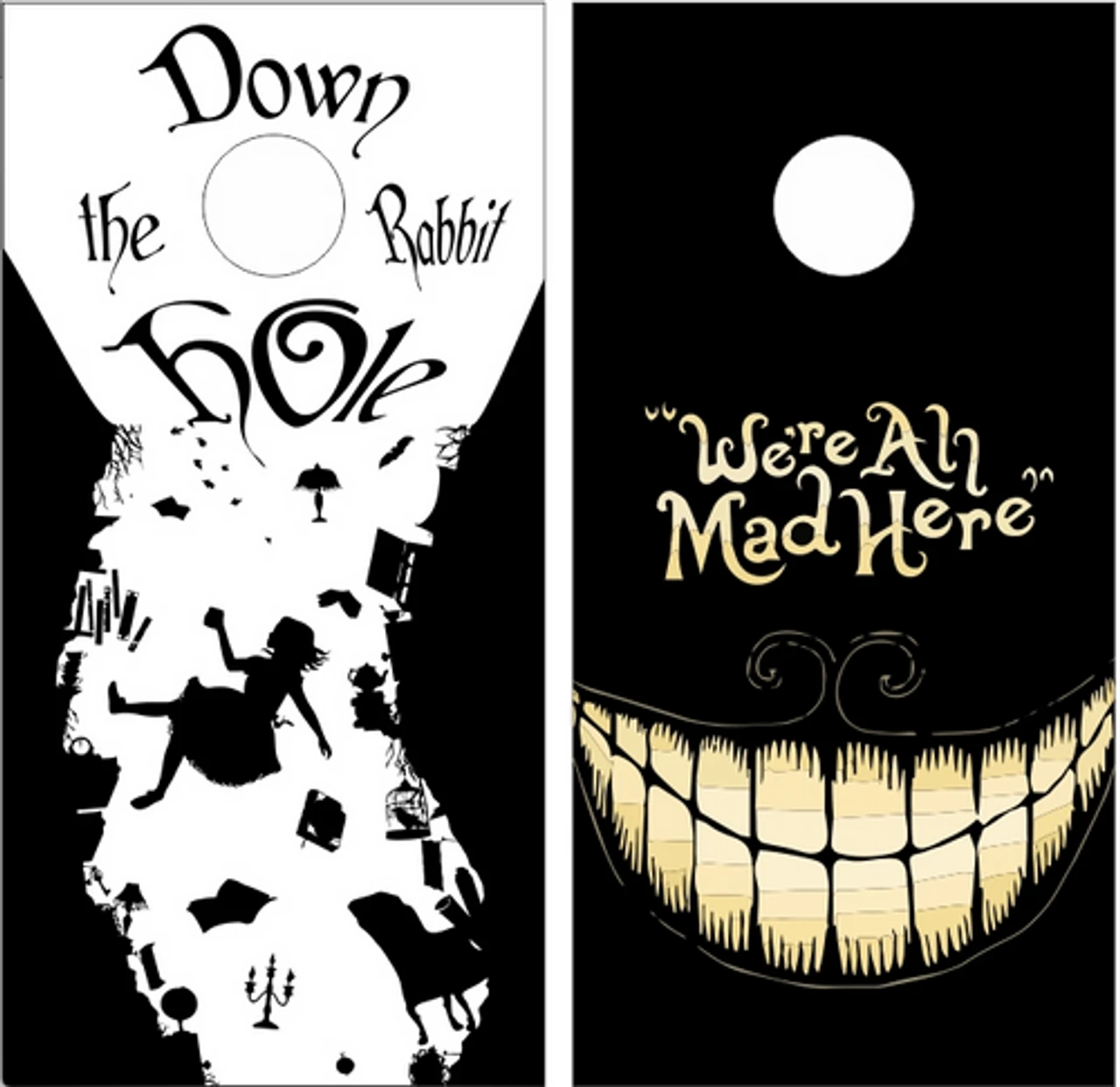 Alice In Wonderland Cornhole Set With Bags 2 Alice In Wonderland Cornhole Set With Bags - Image 2