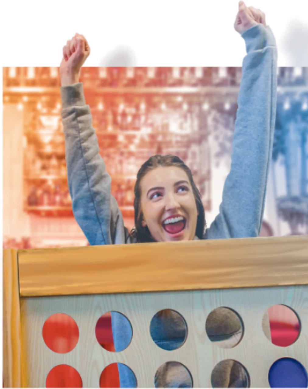 Watercolor Wedding Personalized Giant Connect Four Game 6 Watercolor Wedding Personalized Giant Connect Four Game - Image 6