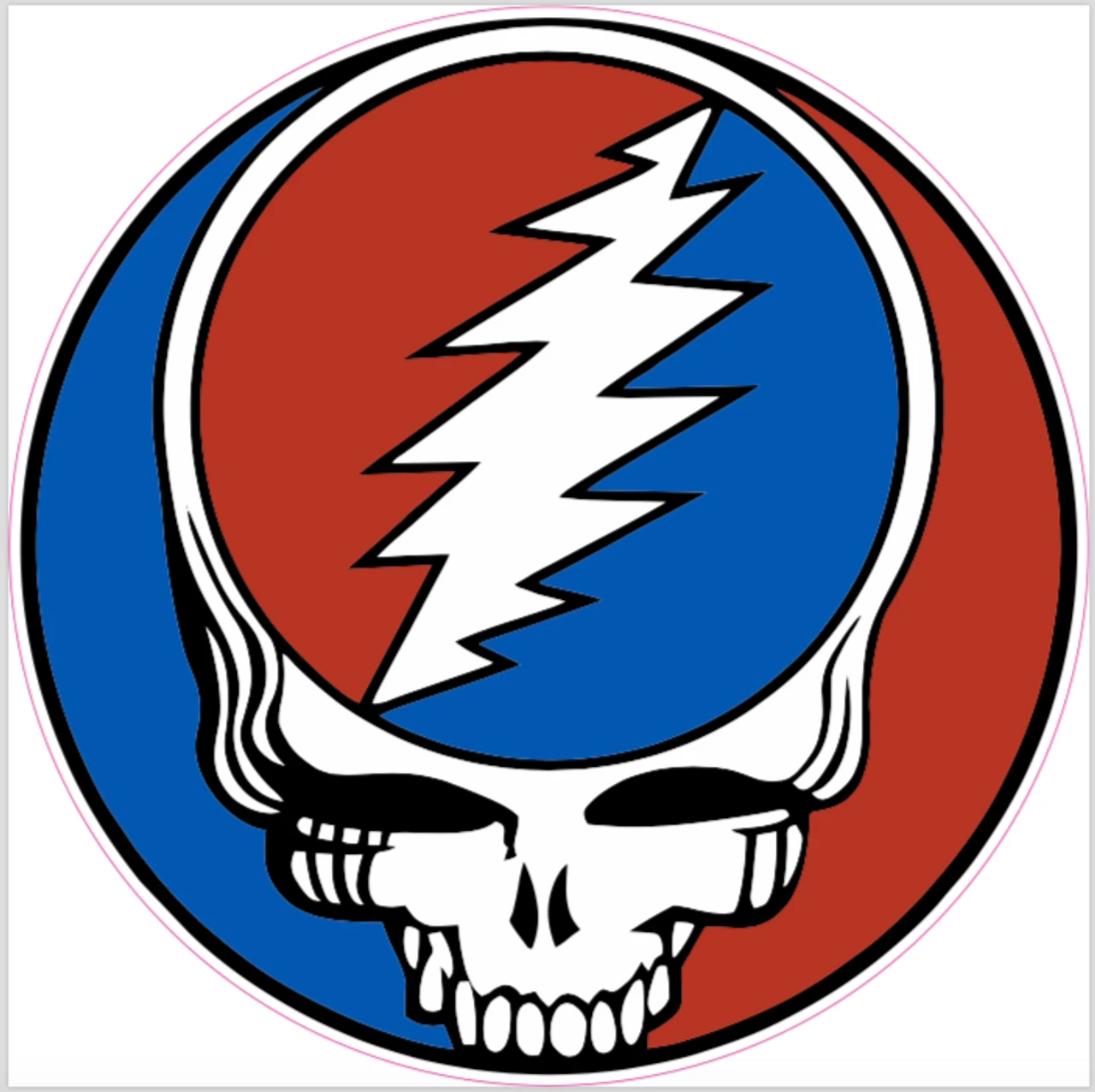 Grateful Dead Cornhole Decal 1 Grateful Dead Cornhole Decal