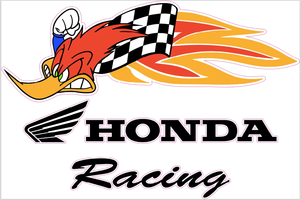 Honda Racing Woody Cornhole Decal 1 Honda Racing Woody Cornhole Decal