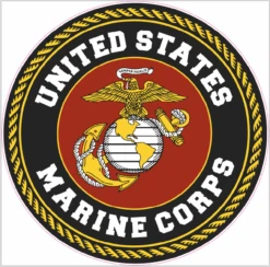 Marine Cornhole Decal