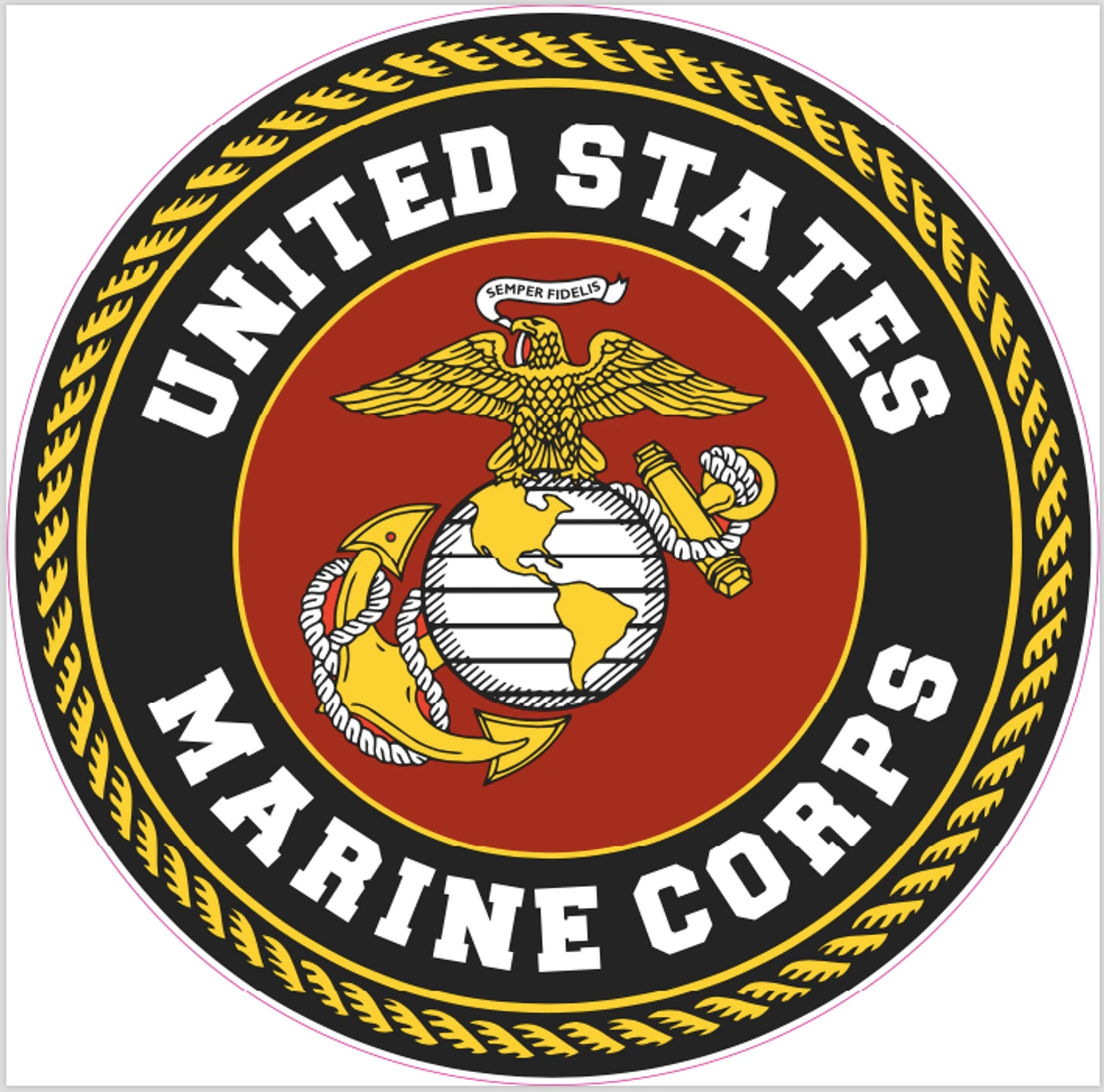 Marine Cornhole Decal 1 Marine Cornhole Decal