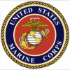 Marine Version 2 Cornhole Decal