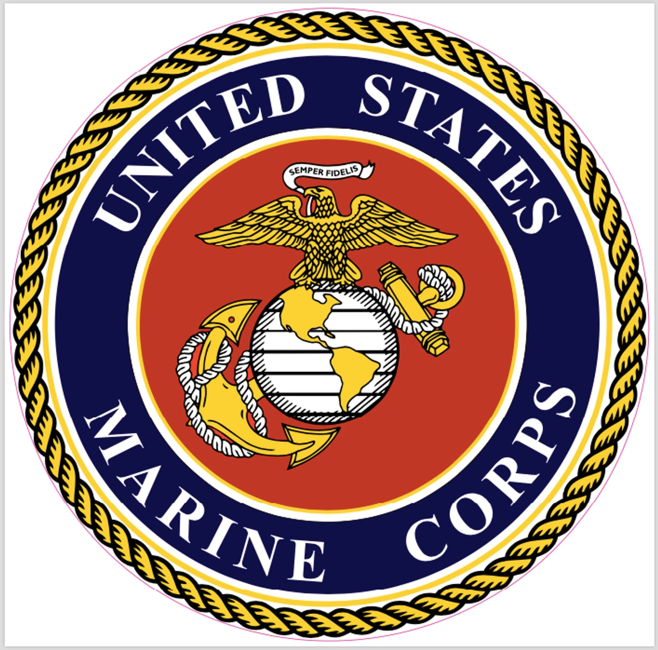 Marine Version 2 Cornhole Decal 1 Marine Version 2 Cornhole Decal