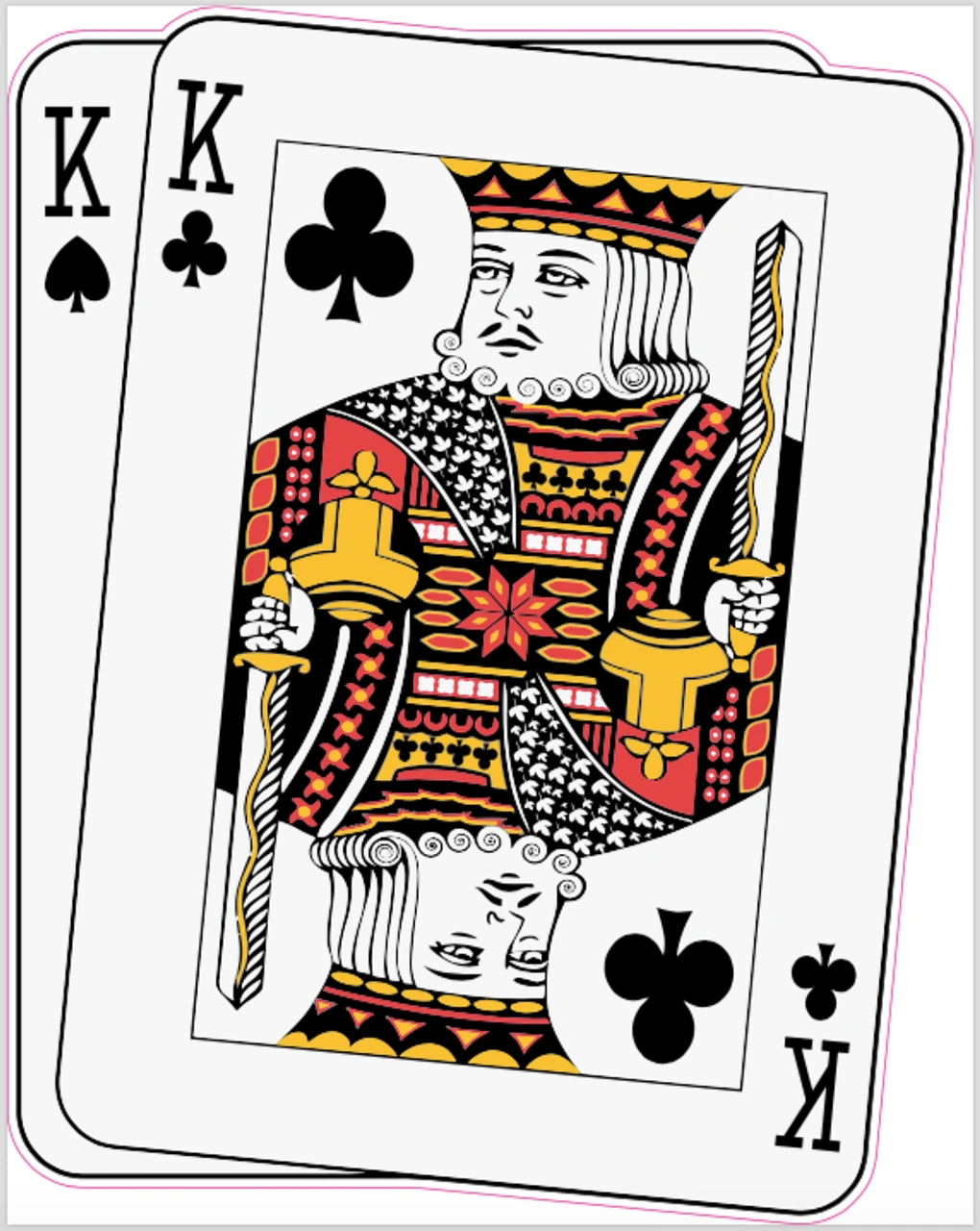 Poker Cards Kings Cornhole Decal 1 Poker Cards Kings Cornhole Decal